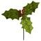 Northlight 12" Glittered Holly with Berry Christmas Pick Spray